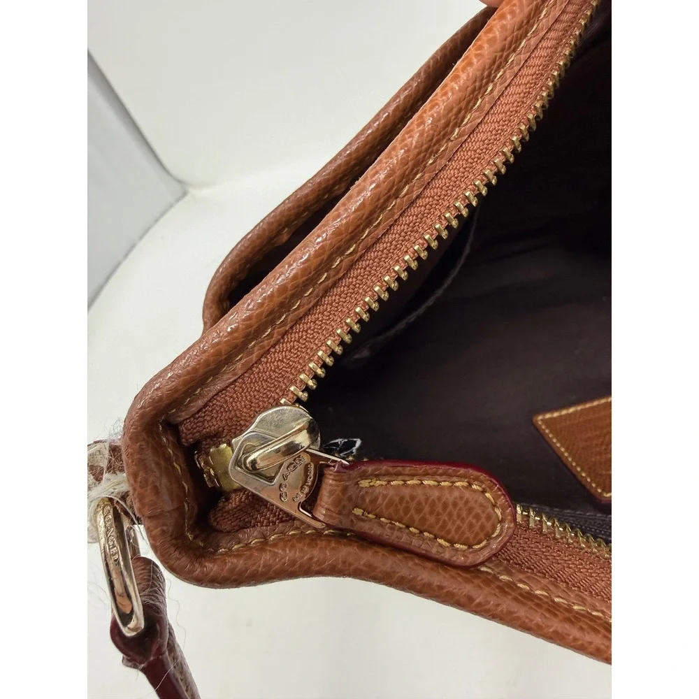 Coach F34938 Khaki Logo Crossbody‎ Bag Leather Strap Designer Classic